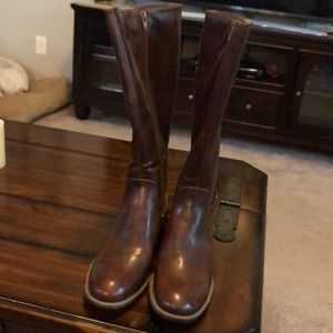 Brown Kim Rogers knee high riding boots